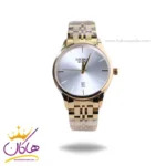 ساعت مچی فلزی سیکو طلایی صفحه سفید مردانه OS 9/40