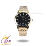 ساعت مچی سیکو مردانه فلزی طلایی صفحه مشکی OS 9/4