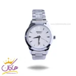 ساعت مچی سیکو مردانه فلزی نقره ای صفحه سفید OS 9/42