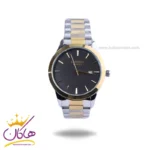 ساعت مردانه سیکو فلزی نقره ای طلایی صفحه مشکی OS 9/45