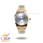 ساعت مچی سیکو مردانه فلزی طلایی صفحه نقره ای OS 9/53