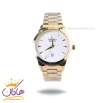 ساعت مچی سیکو مردانه فلزی طلایی صفحه سفید OS 9/56