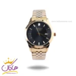 ساعت مچی سیکو مردانه فلزی طلایی صفحه مشکی OS 9/58