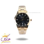 ساعت مچی سیکو مردانه فلزی طلایی صفحه مشکی OS 9/9