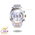 ساعت عقربه ای سیکو مردانه فلزی نقره ای طلایی صفحه سفید HT1391G/1