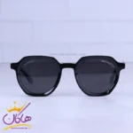 عینک آفتابی سپوری زنانه فریم چندضلعی مشکی 58995/1