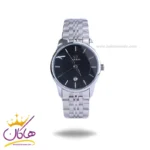 ساعت مچی سولیدا زنانه فلزی نقره ای صفحه مشکی L2135/4