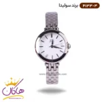 ساعت سولیدا زنانه بند استیل نقره ای صفحه سفید 4133/3