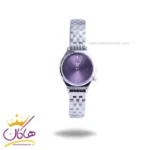 ساعت مچی سولیدا زنانه فلزی نقره ای صفحه بنفش 5121/5