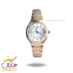 ساعت مچی سولیدا زنانه فلزی طلایی صفحه سفید 5124/5