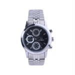 ساعت مچی سولیدا زنانه فلزی نقره ای صفحه مشکی L2141/2