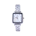 ساعت مچی سولیدا زنانه فلزی قاب مربع صفحه سفید L 6114/1