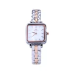 ساعت مچی سولیدا زنانه فلزی نقره ای رزگلد قاب مربع L 6114/11