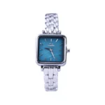 ساعت مچی سولیدا زنانه فلزی قاب مربع صفحه آبی L 6114/3