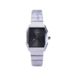 ساعت مچی سولیدا زنانه فلزی صفحه چندضلعی مشکی L 6122/1