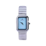 ساعت مچی سولیدا زنانه فلزی قاب مستطیل صفحه آبی L 6126/6