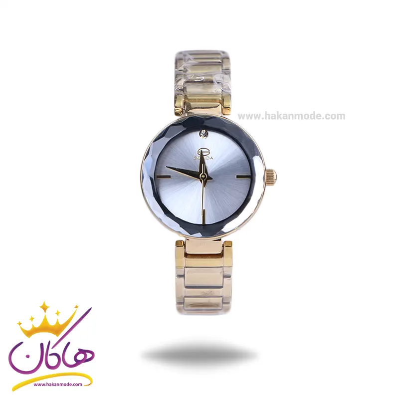 ساعت مچی سولیدا زنانه فلزی طلایی صفحه سفید 4136/1 ساعت مچی سولیدا زنانه فلزی طلایی صفحه سفید 4136/1 - Image 1