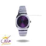 ساعت مچی سولیدا زنانه استیل نقره ای صفحه بنفش S4137/4