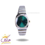 ساعت مچی سولیدا زنانه استیل نقره ای طلایی صفحه سبز S4137/6