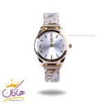 ساعت عقربه ای سولیدا زنانه استیل طلایی نگین دار S4141/4