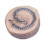 دستبند مردانه استیل کارتیر نقره ای 0046/1