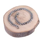 دستبند کارتیه مردانه استیل نقره ای 0044/4