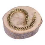 دستبند مردانه استیل کارتیر درشت طلایی 0050/1