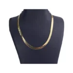 زنجیر استیل مردانه طلایی هرینگبون 2028