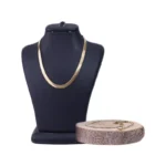 ست زنجیر و دستبند طلایی هرینگبون 4021