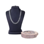 ست زنجیر و دستبند مردانه نقره‌ ای مدل کارتیر 4032