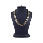 زنجیر مردانه کارتیر بافت درشت نقره ای طلایی 1598