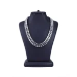 زنجیر استیل مردانه نقره ای کارتیر بافت درشت 2023