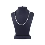 زنجیر استیل مردانه کبریتی نقره ای 4000/1