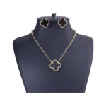 نیم ست زنانه استیل طلایی ونکلیف | 4036/1