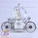کالسکه موزیکال عروس و داماد نقره ای 2477/2