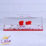 اکواریوم ژله ای قلب معلق سفید | 724/2