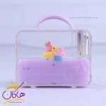 جاخودکاری رومیزی طرح کیف معلق بنفش | 727/2