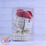 دسته گل رز طلقی ولنتاین قرمز | 7788/1