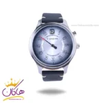 ساعت مچی تی انجین مردانه بند چرم مشکی صفحه طوسی EP4056V01