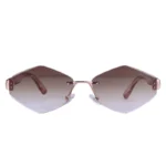 عینک فشن تام فورد زنانه بدون فریم قهوه ای A 038/2