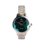 ساعت مچی ویتوریا زنانه فلزی طلایی صفحه سبز آینه ای VT 3156/4