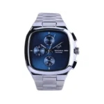 ساعت مچی ویتوریا مردانه فلزی صفحه مربع سرمه ای VT 3185/7