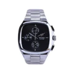 ساعت مچی ویتوریا مردانه فلزی صفحه مربع مشکی VT 3185/9