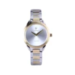 ساعت مچی ویتوریا زنانه فلزی نقره ای طلایی صفحه گرد VT 3391/1