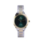ساعت مچی ویتوریا زنانه فلزی صفحه گرد سبز VT 3391/2