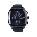 ساعت عقربه ای ویتوریا مردانه قاب مربع رابر مشکی VT 3397/2