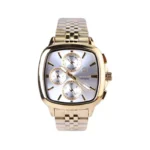 ساعت مچی ویتوریا مردانه فلزی قاب مربع طلایی VT 3403/2