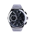 ساعت مچی ویتوریا مردانه فلزی نقره ای صفحه مشکی VT 3404/1