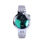 ساعت عقربه ای ویتوریا زنانه فلزی صفحه سبز آینه ای VT 3410/1