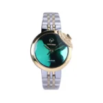 ساعت مچی ویتوریا زنانه فلزی نقره ای طلایی صفحه آینه ای VT 3410/4